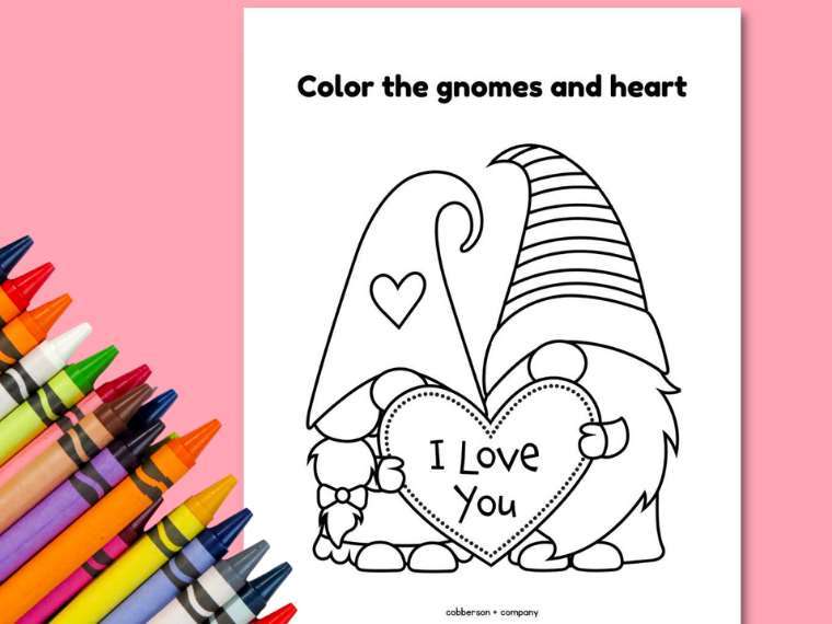 Free printable valentines day coloring pages