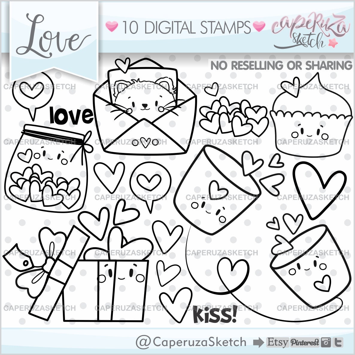 Valentines day digital stamps love digital stamps mercial use valentines stamps love stamps love coloring pages aniversary stamps