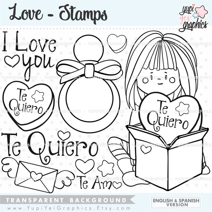 Love digital stamps love stamps valentines day stamps