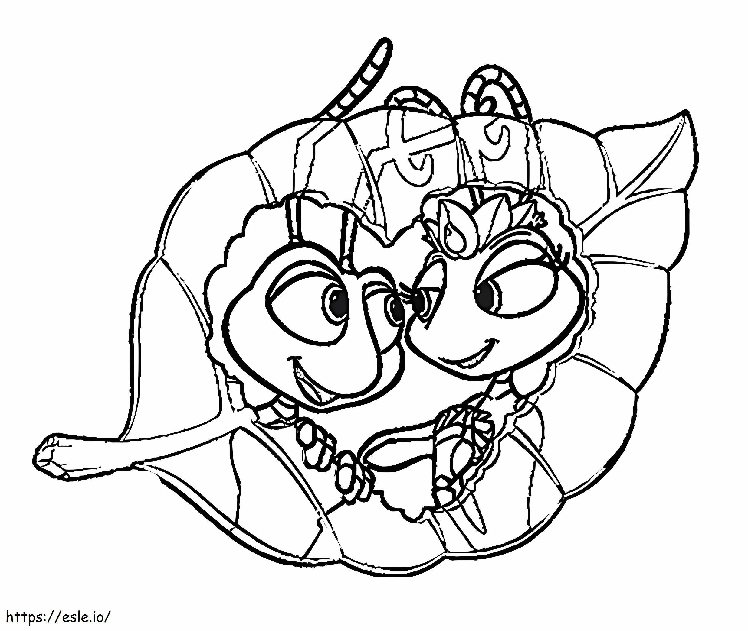 Disney valentine coloring page