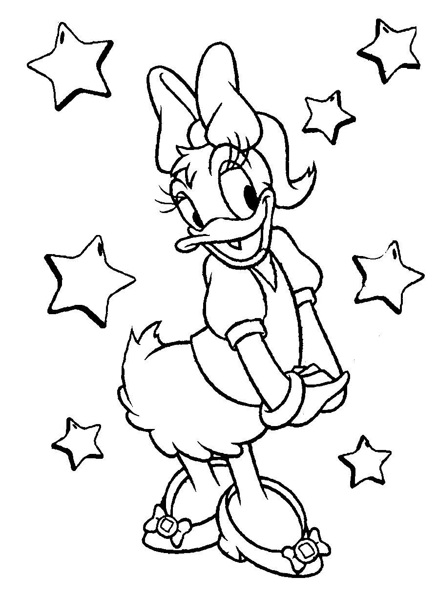 Coloring pages full daisy duck coloring paaage three disney valentine colouring pages