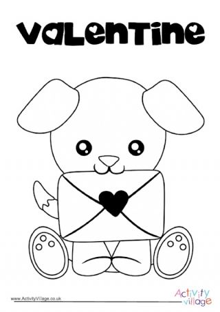 Valentines day puppy louring page puppy loring pages valentines day loring page bear loring pages