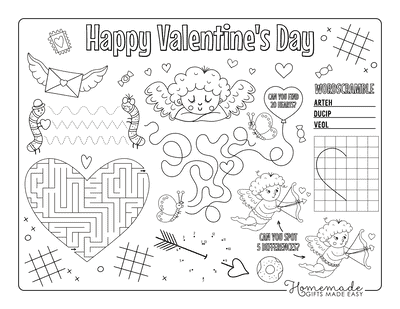 Free printable valentines day coloring pages