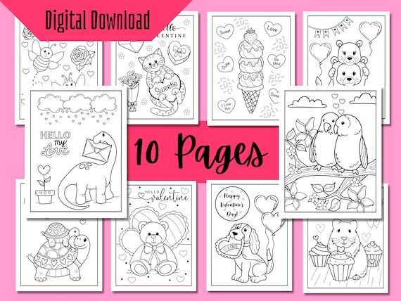 Valentines day coloring pages kids coloring pages easy