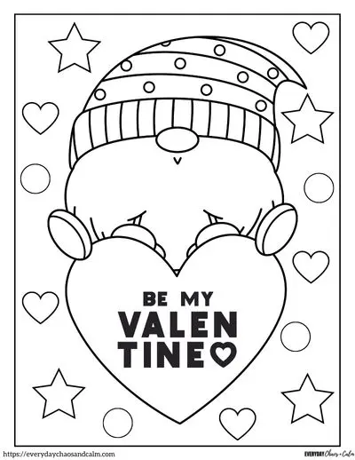 Free valentine coloring pages for kids