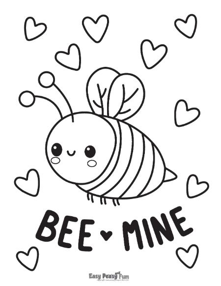 Printable valentines day coloring pages