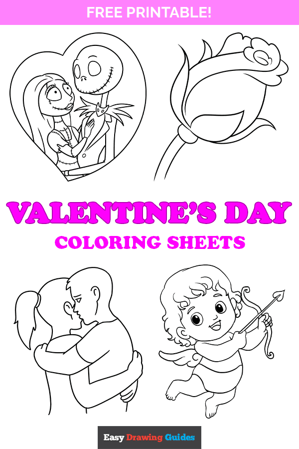 Free printable valentines day coloring pages for kids