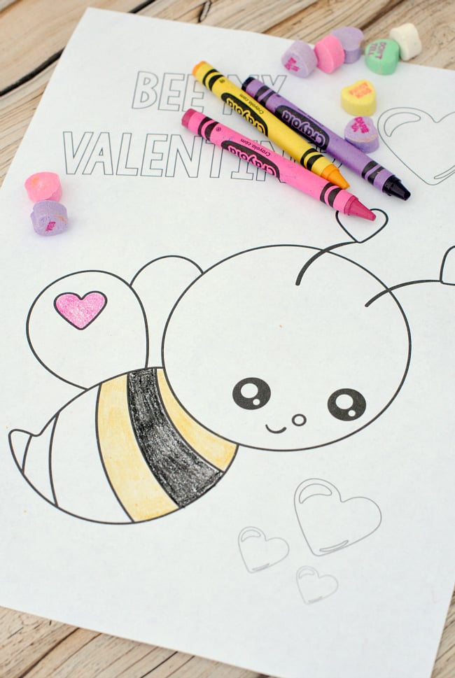 Cute valentines day coloring pages for kids