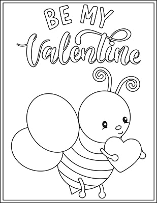 Free valentines day coloring pages for kids free printable pages