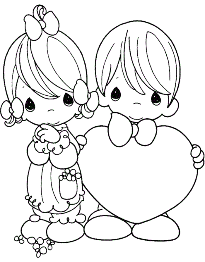 Free printable valentine coloring pages for kids