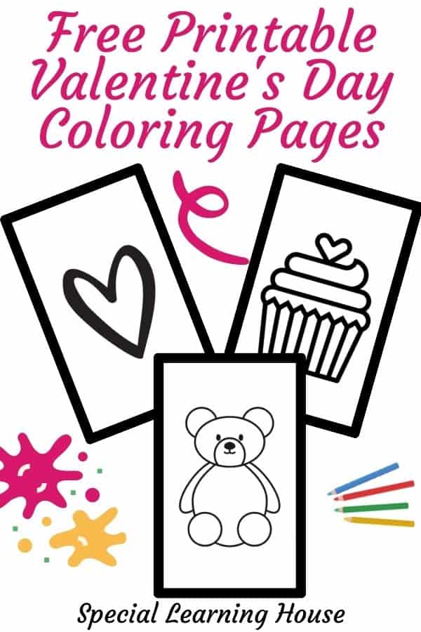 Free printable valentines day coloring pages