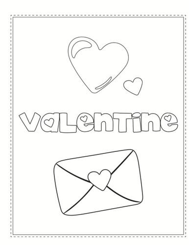 Valentine animals coloring pages for kids lovely animals valentine day