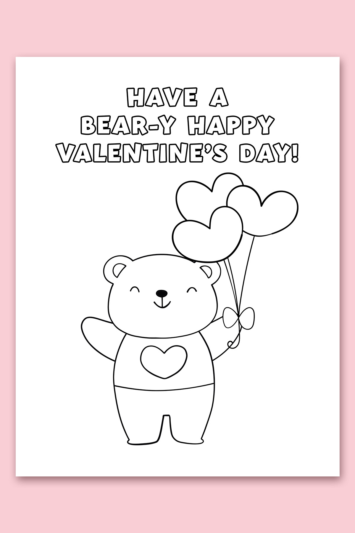 Free printable loring valentines day cards for kids