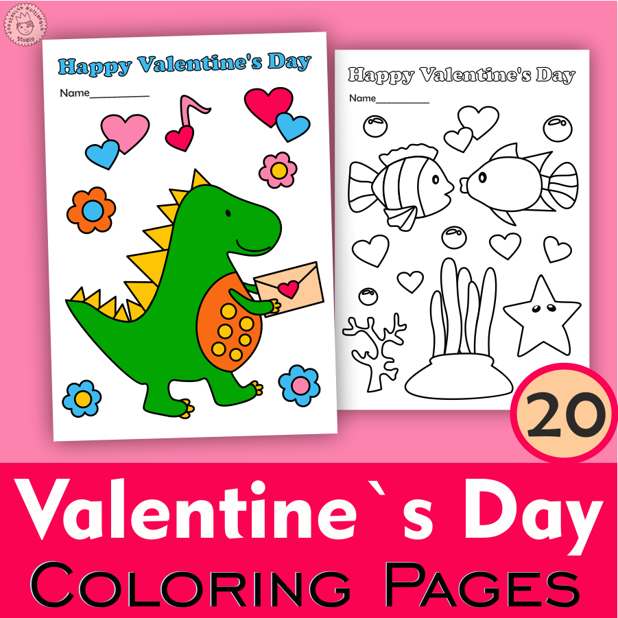 Valentines day printable coloring pages for kids