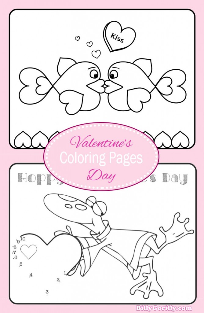Printable valentine coloring pages sing laugh learn