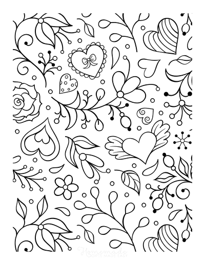 Free printable valentines day coloring pages