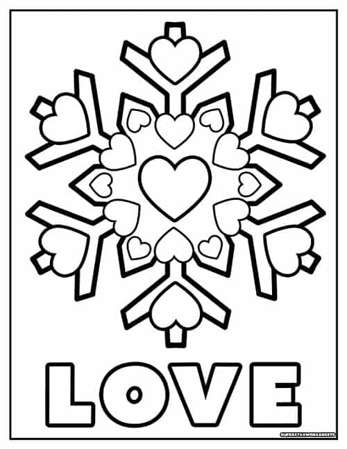 Valentines day coloring pages