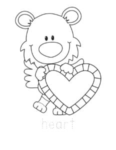 Free printable valentines day coloring pages