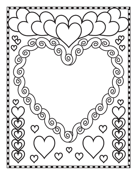 Free valentines day coloring pages to download