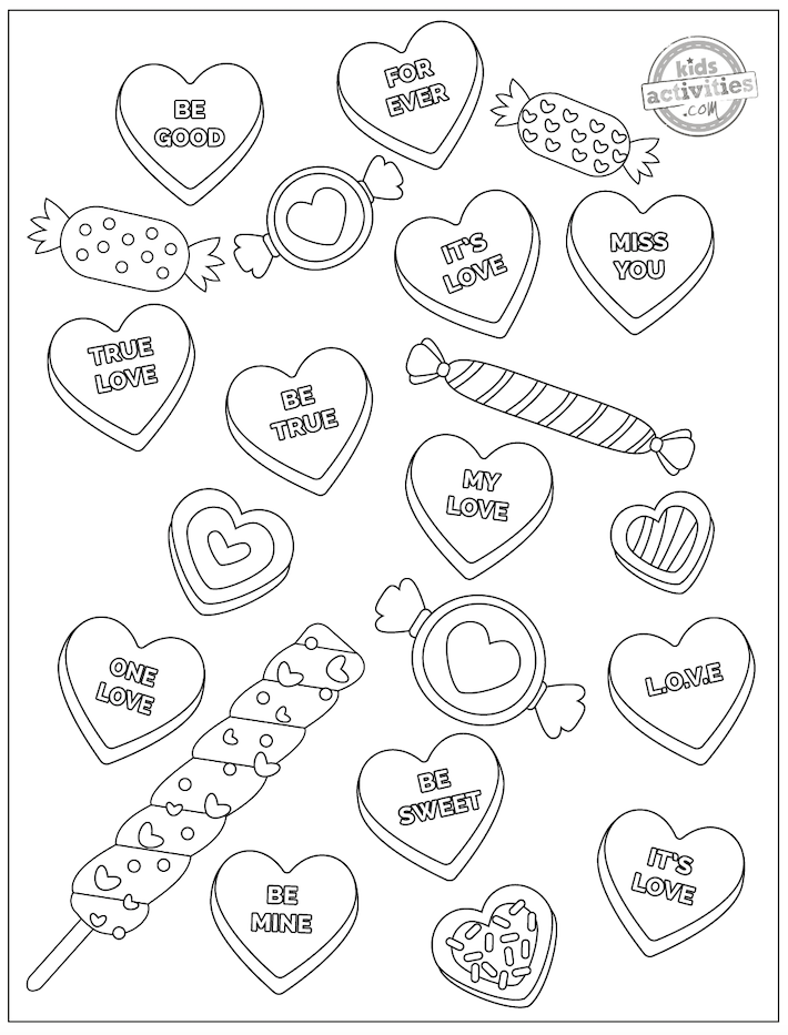 Sweetest ever valentine heart coloring pages kids activities blog