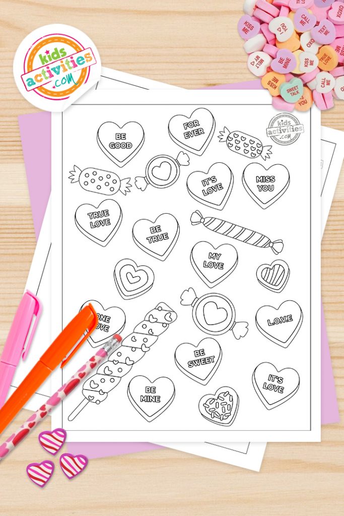 Sweetest ever valentine heart coloring pages kids activities blog