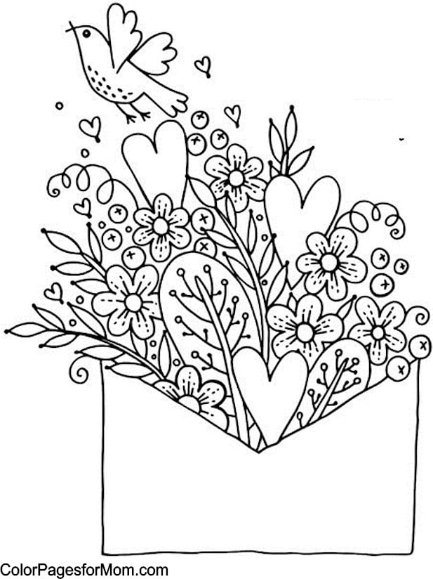 Valentines coloring pages