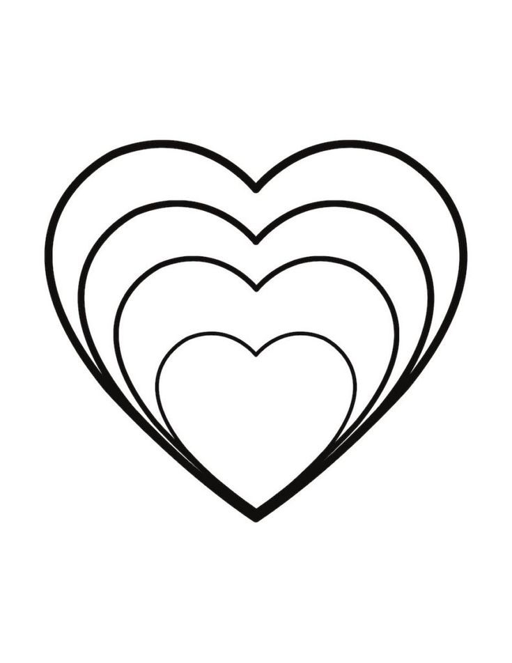 Free printable heart template great for diy valentines cards crafts and toddler activities large heart tâ heart printable heart template heart coloring pages