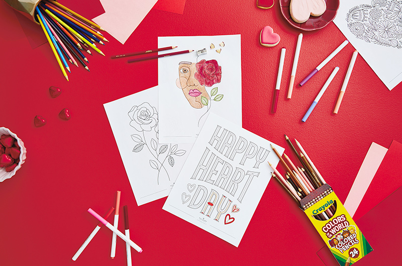 Free printable valentines day coloring pages inspiration