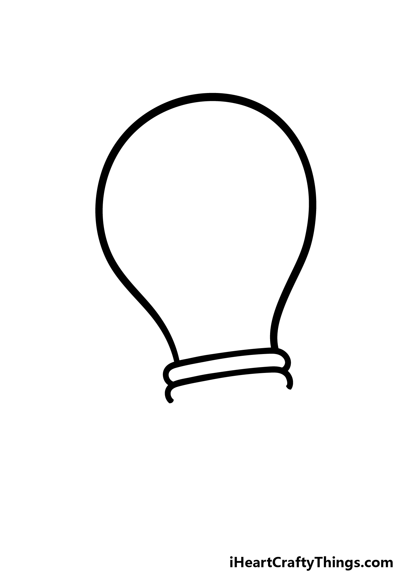 Cartoon light bulb drawing