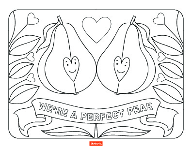 Valentines day coloring pages for kids