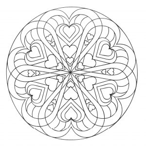 Heart mandala