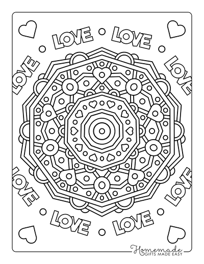 Free printable valentines day coloring pages