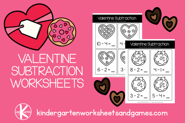 Ð free printable subtraction valentines day math worksheets