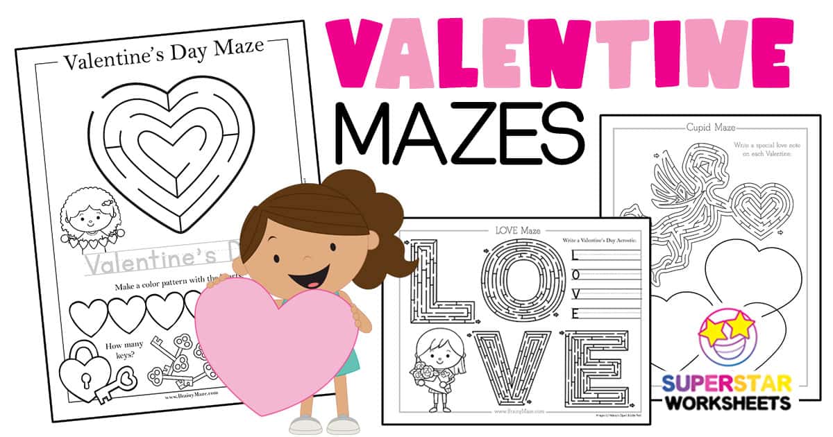 Valentines day mazes