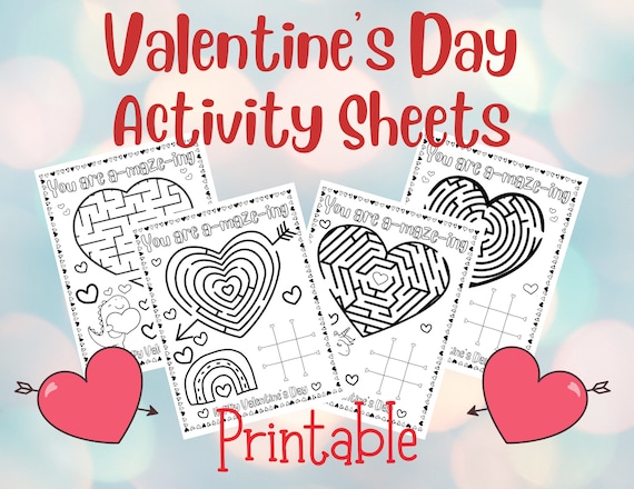 Valentines day activity sheet you are a