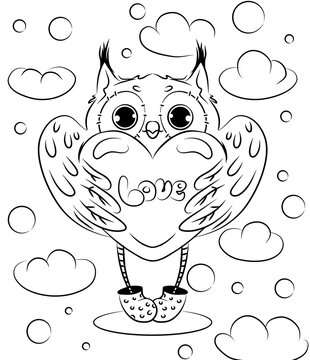 Owl coloring pages images â browse photos vectors and video