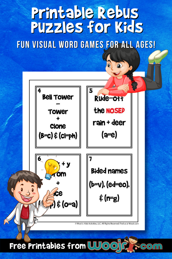 Printable rebus puzzles for kids woo jr kids activities childrens publishing