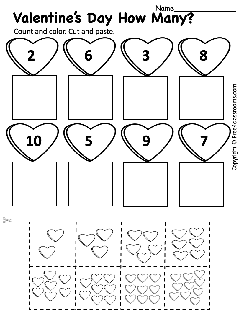 Free printable preschool worksheet