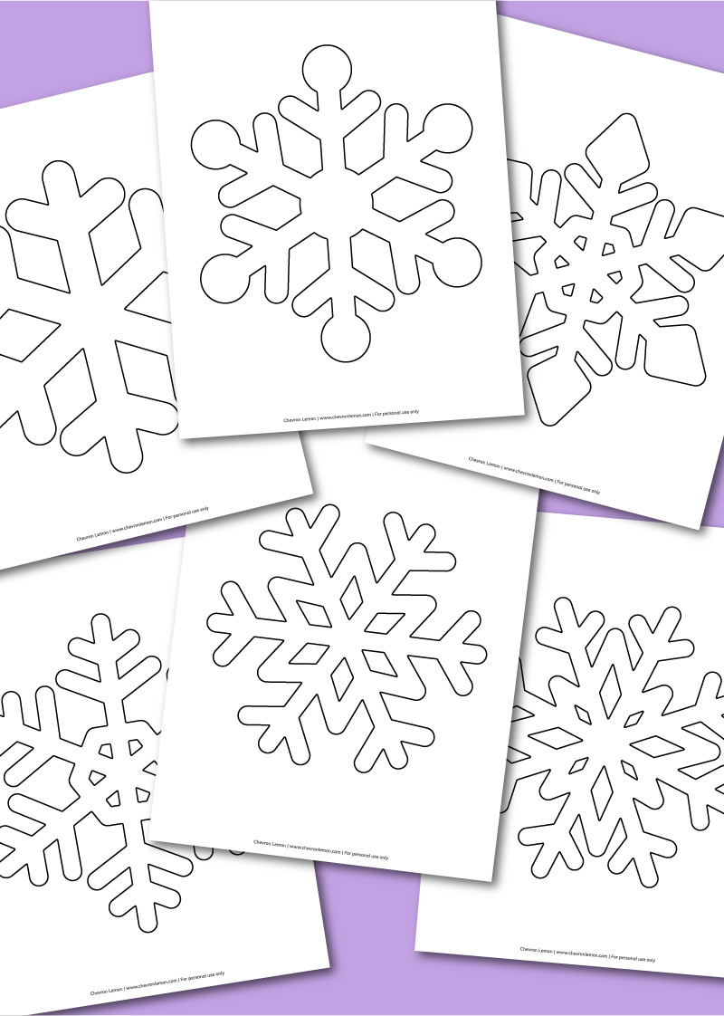 Printable snowflake coloring pages