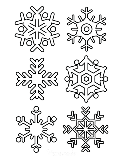 Best snowflake coloring pages free snowflake templates