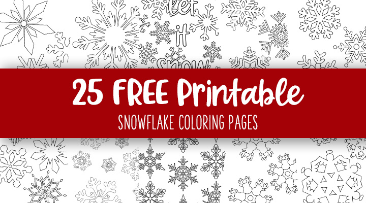 Snowflake coloring pages