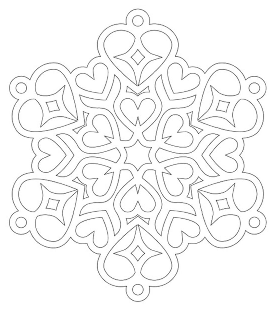 Top snowflake coloring pages for your little ones