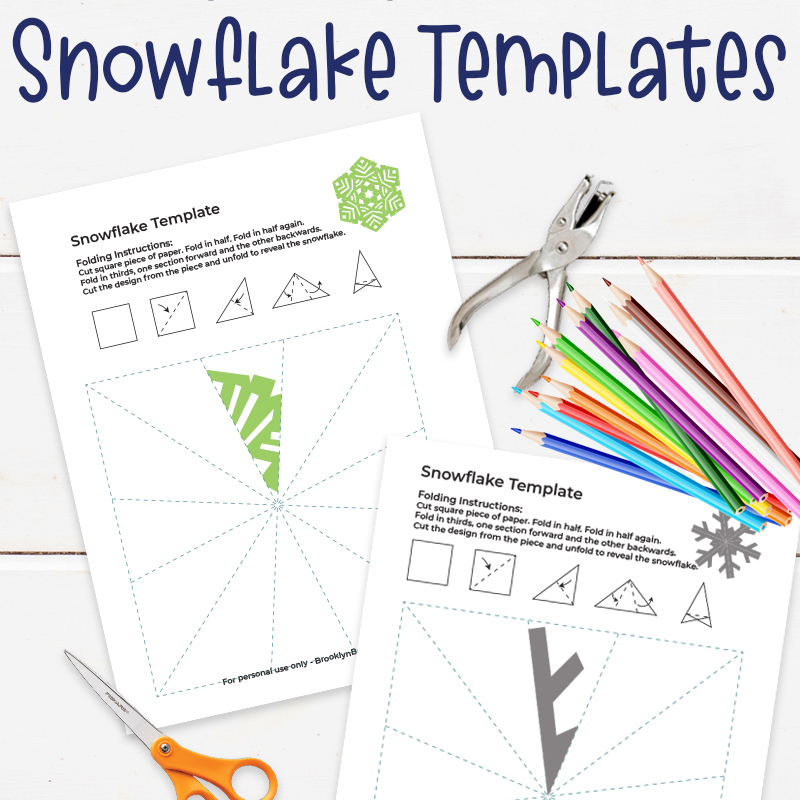 Paper snowflake template