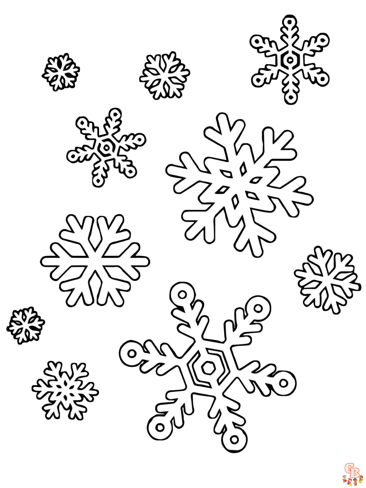 Printable snowflake coloring pages free for kids and adults