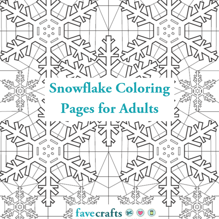 Snowflake coloring pages for adults free