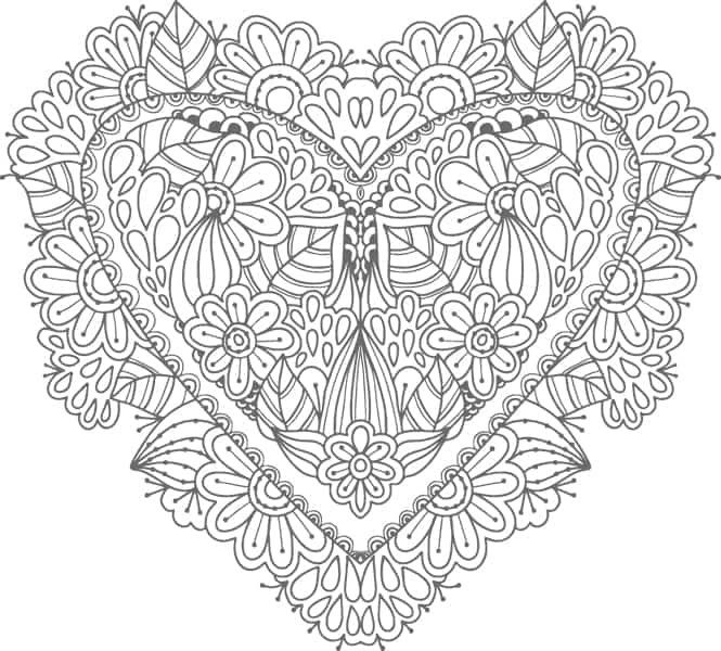 Free valentines day coloring pages