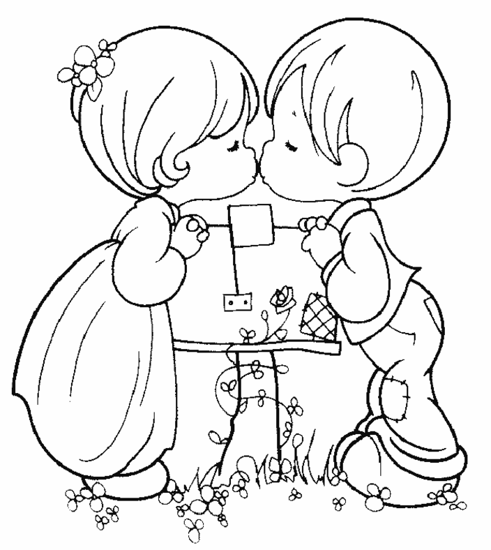 Valentines day coloring pages