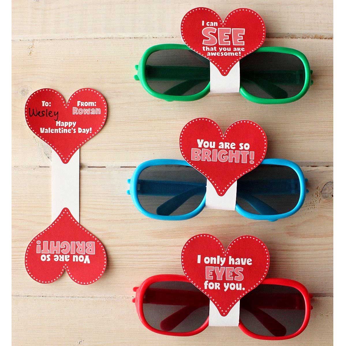 Free sunglasses valentines day cards