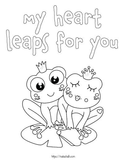 Valentines day coloring pages for kids