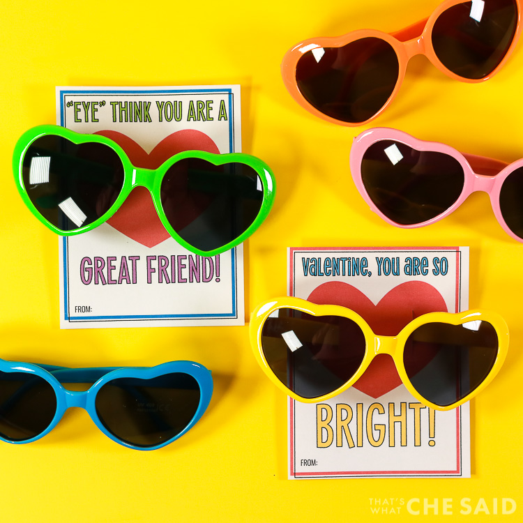 Sunglass valentines